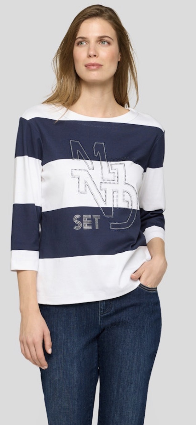 Rabe stribet t-shirt
