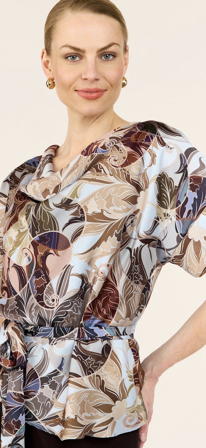 Molly Jo bluse i multiprint