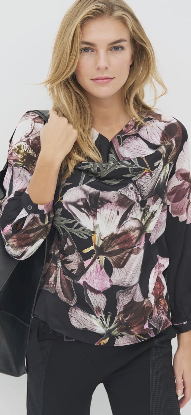 NÜ bluse - blomsterprint